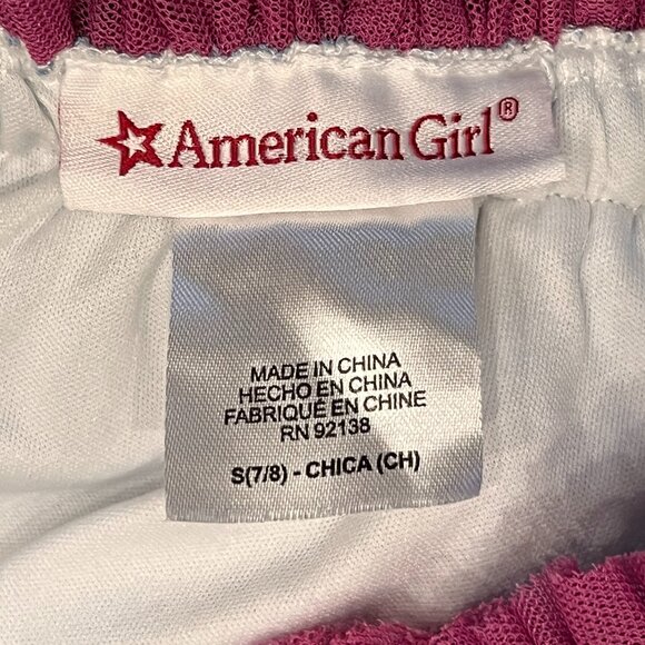 American Girl Sparkle-Waist Pink Layered Tulle Skirt - Like-new - Picture 5 of 7